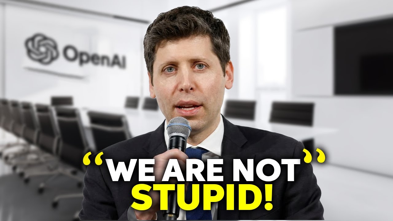 Sam Altman FIRES Back At Critics - We Are Not STUPID!