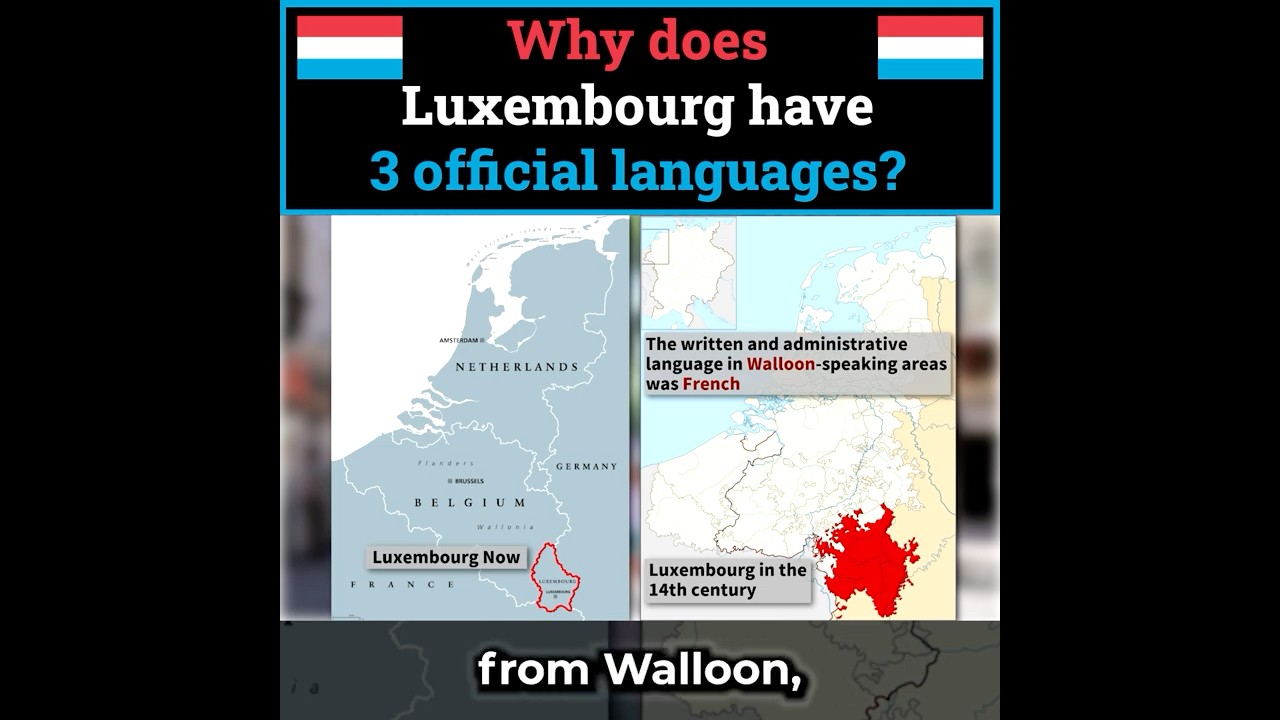 Why does Luxembourg have 3 official languages? (HISTORY)