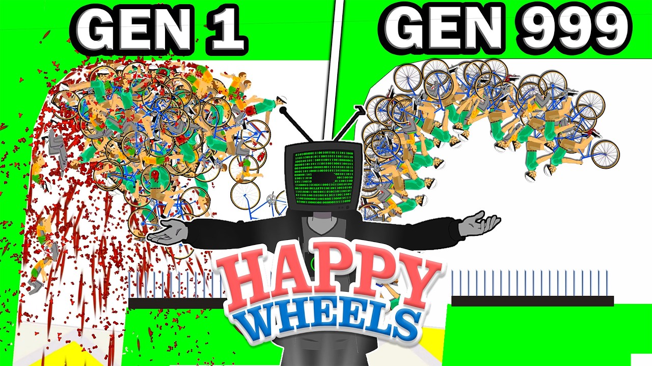 A.I. Learns To Play HAPPY WHEELS