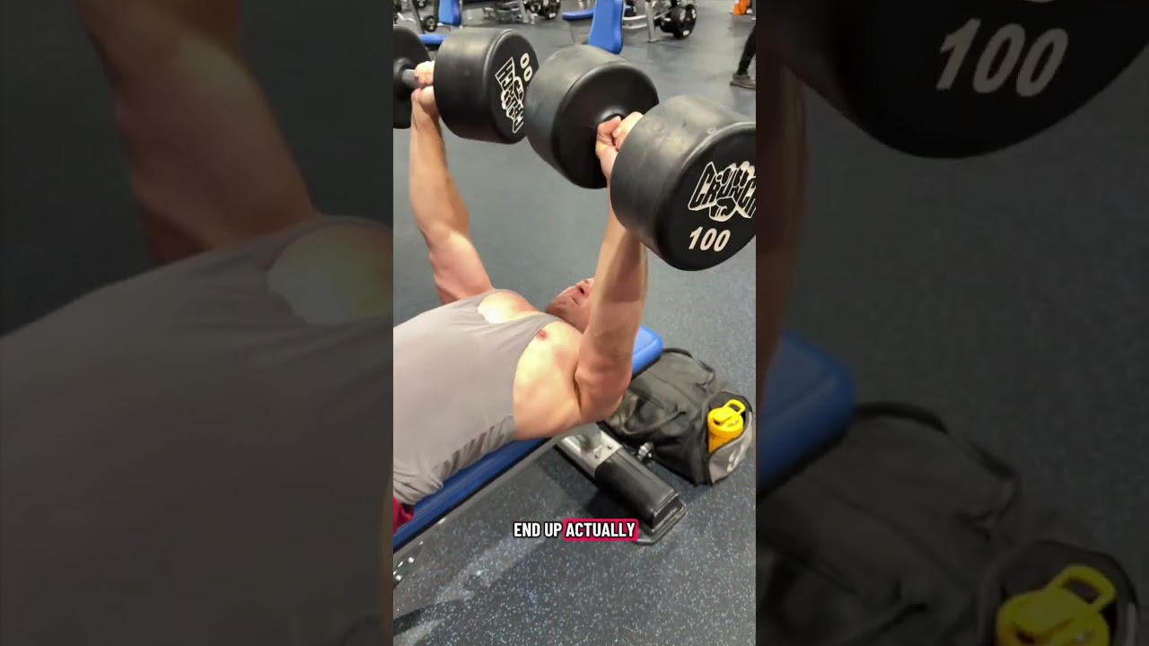 He Used FAKE 100lbs Dumbbells.