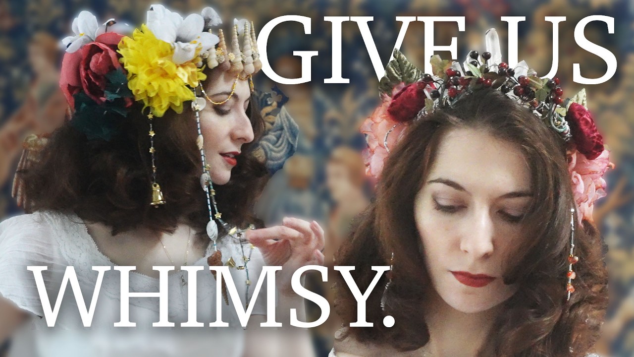 How to Make a Flower Crown Inspired by Victorian Art Nouveau