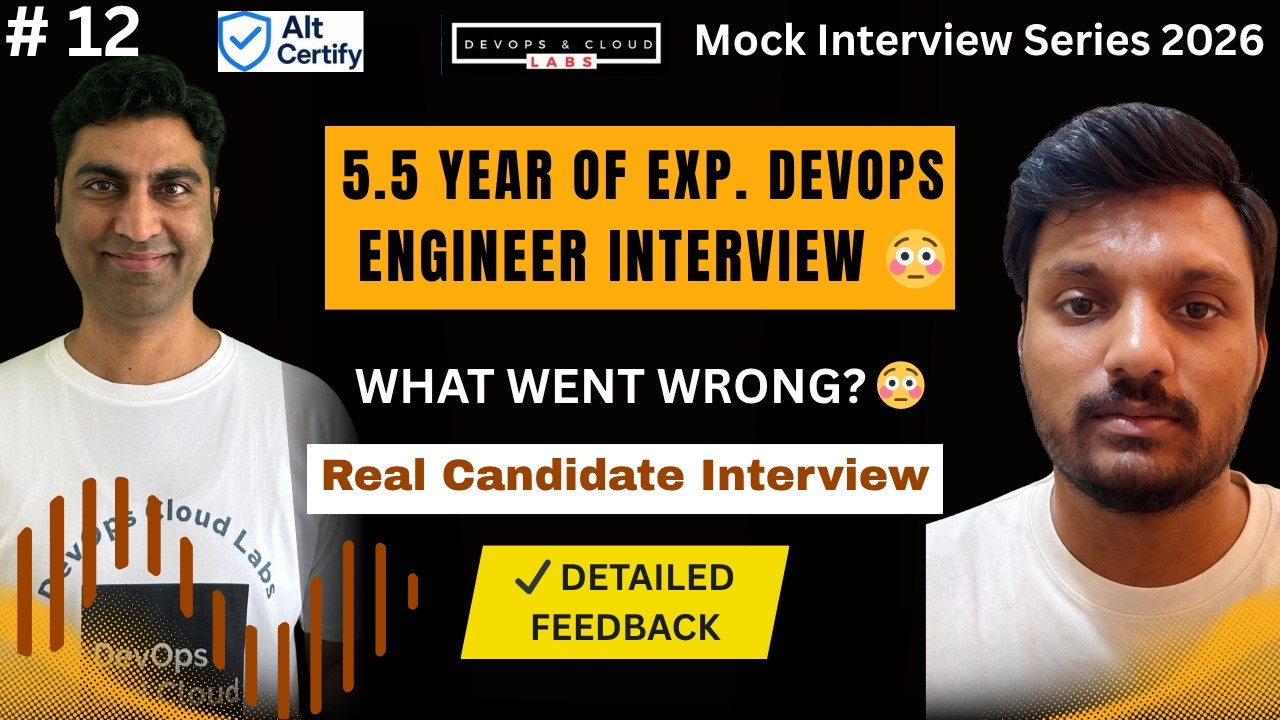 This DevOps Interview Covers Everything 😳 AWS, CI/CD, Terraform, K8s + Feedback #devops #aws #cicd
