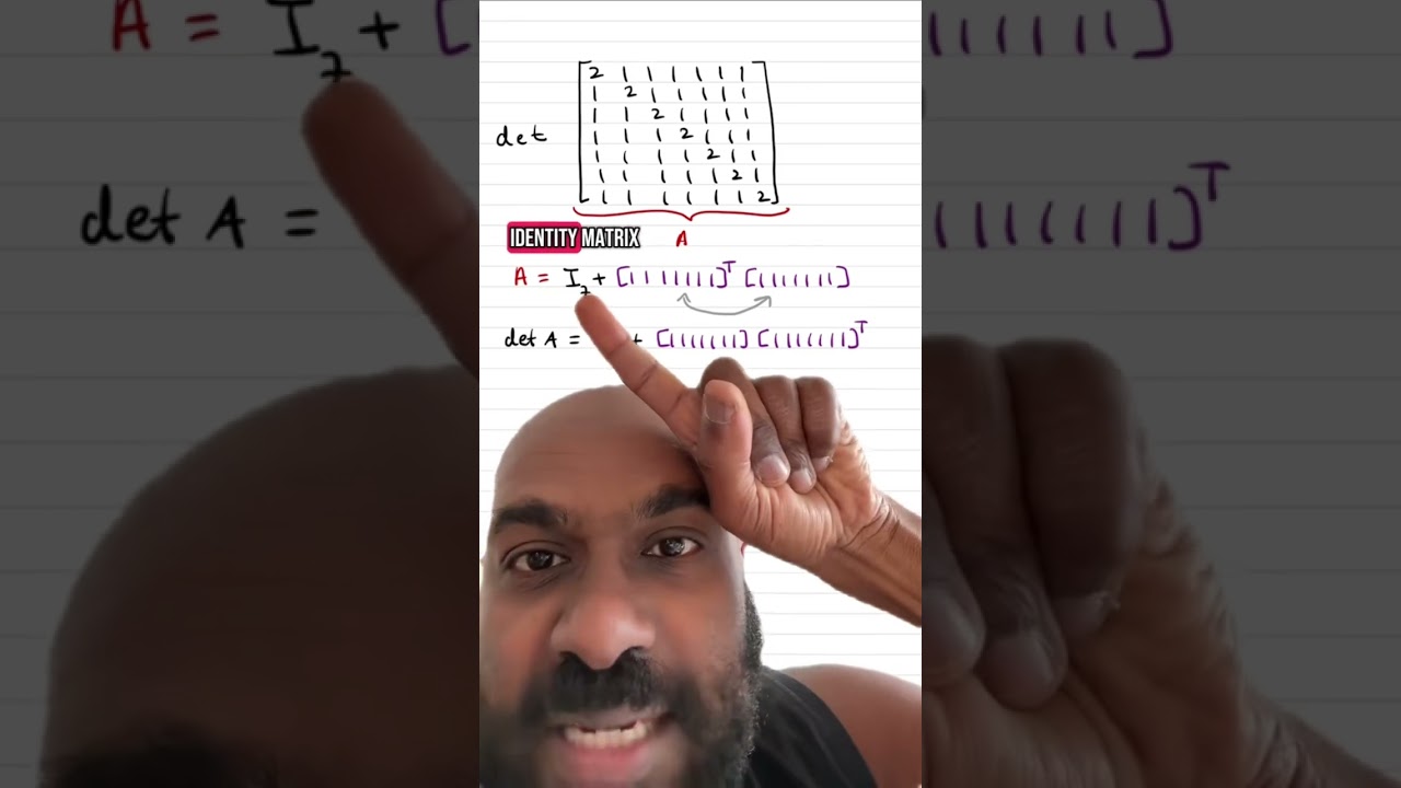 A Determinant Trick #math #linearalgebra #determinant