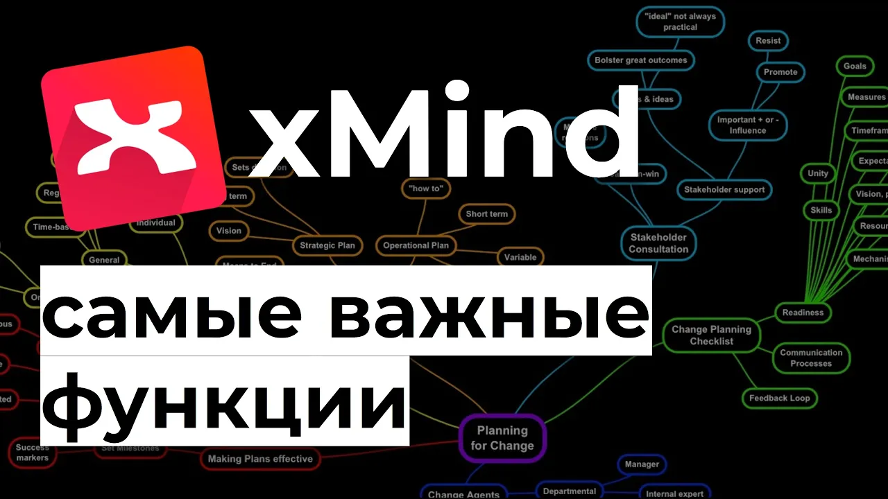 Xmind САМЫЕ ВАЖНЫЕ функции программы. Как делать ментальные карты