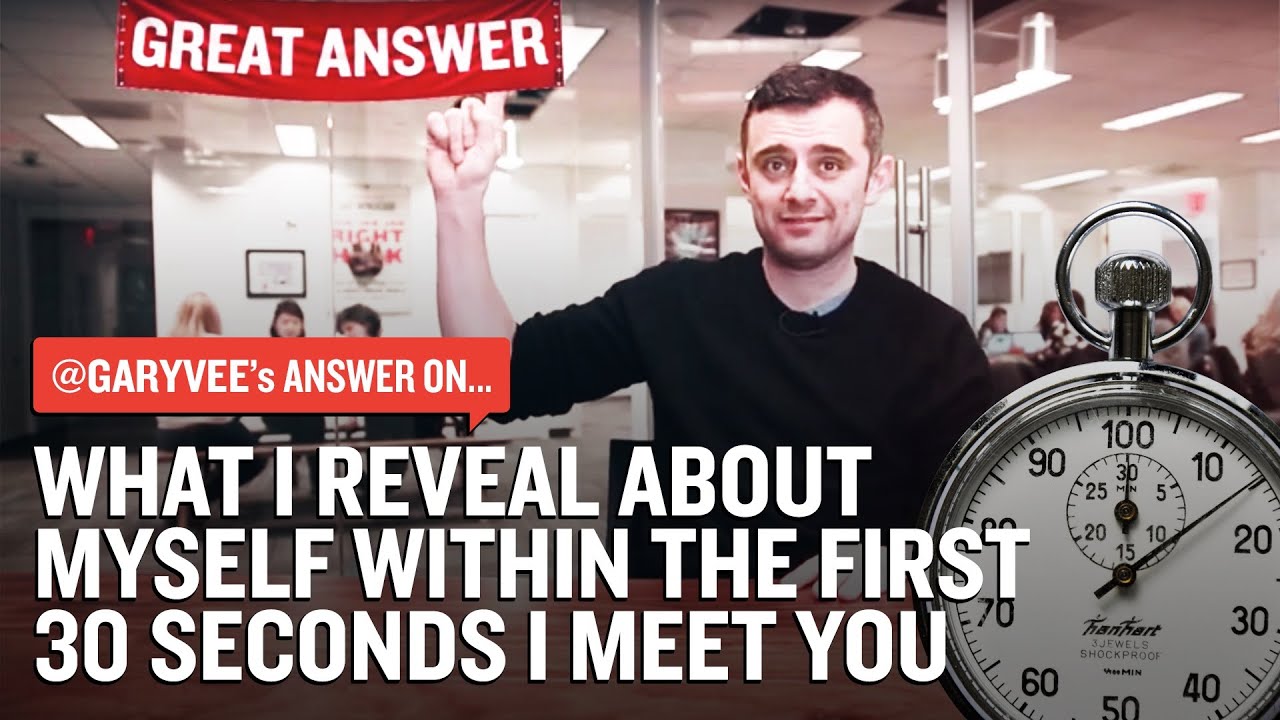 What I Reveal About Myself Within First 30 Seconds I Meet You