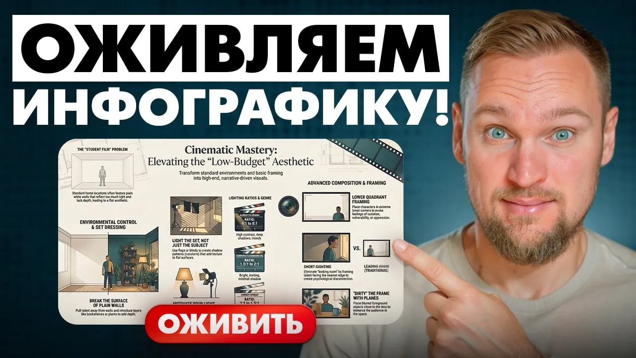 NotebookLM + Higgsfield: Создаем анимированную инфографику за 2 шага!