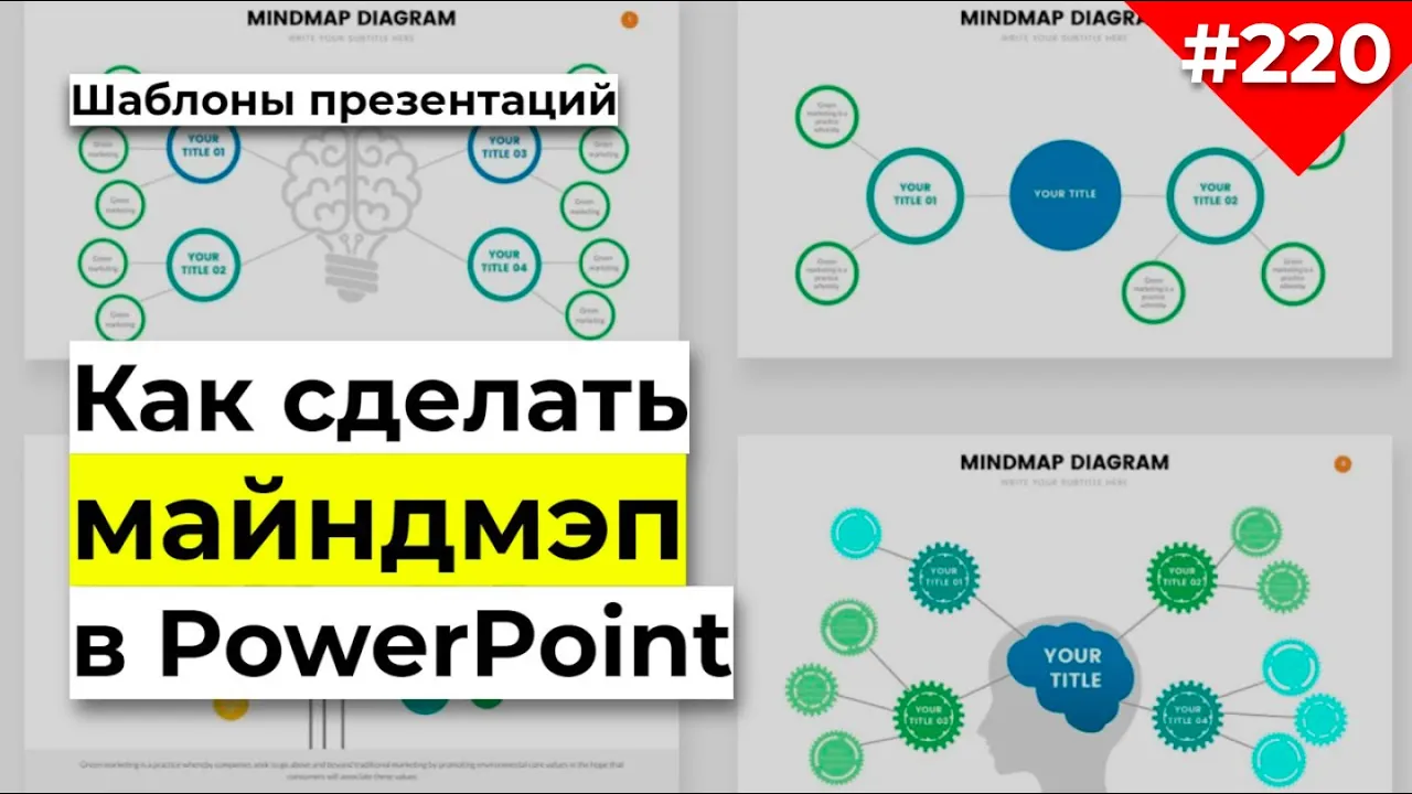 Интеллект карта пример | Как создать ментальную карту в Power Point