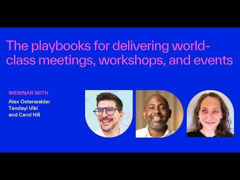 The playbooks for delivering world-class meetings, workshops, and events