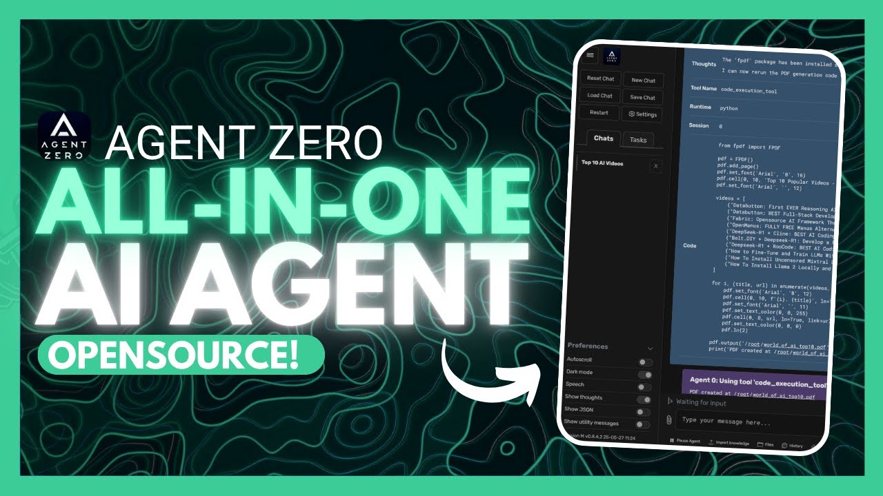 Agent Zero: ALL-IN-ONE AI Super Agent Can DO ANYTHING! (Opensource)
