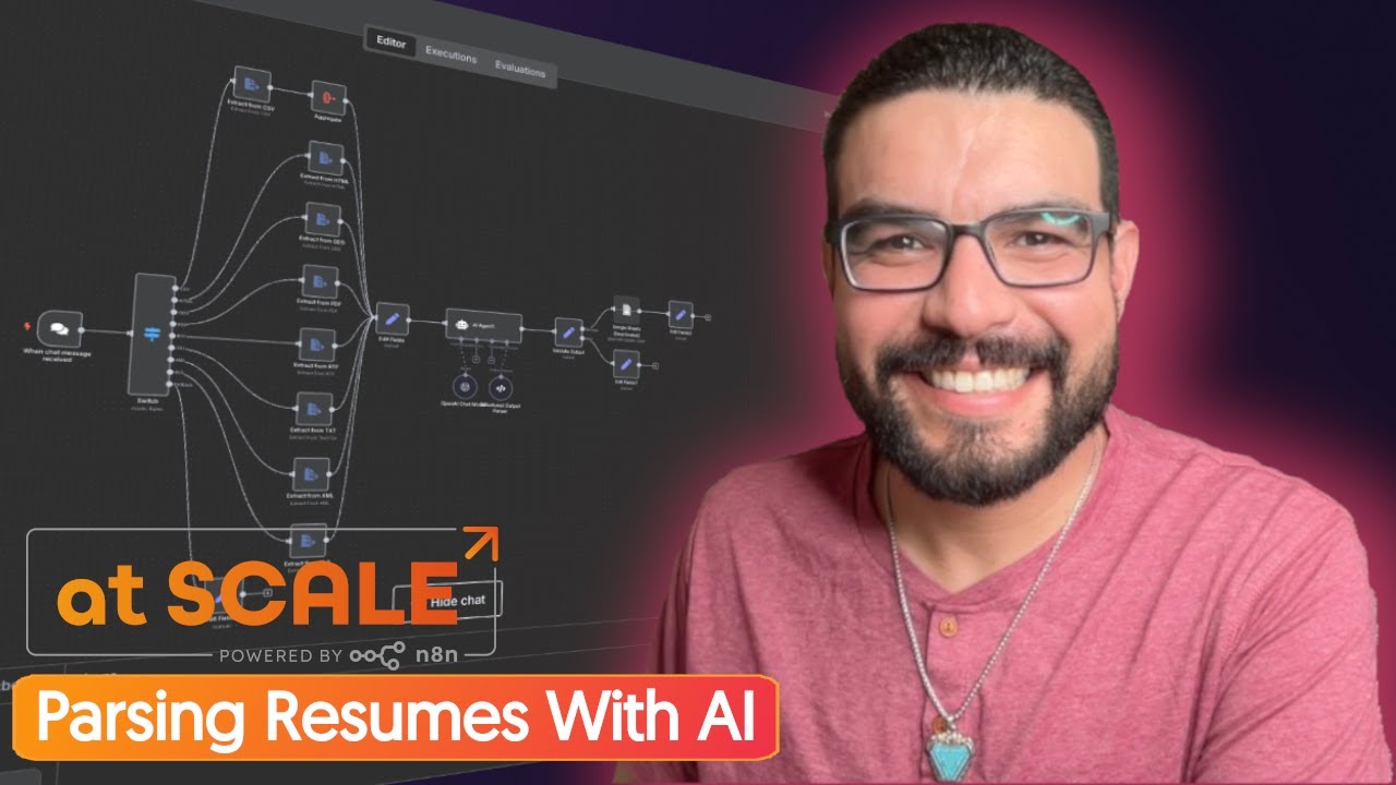 How to Use AI Agents in n8n to Extract Resume Data at Scale