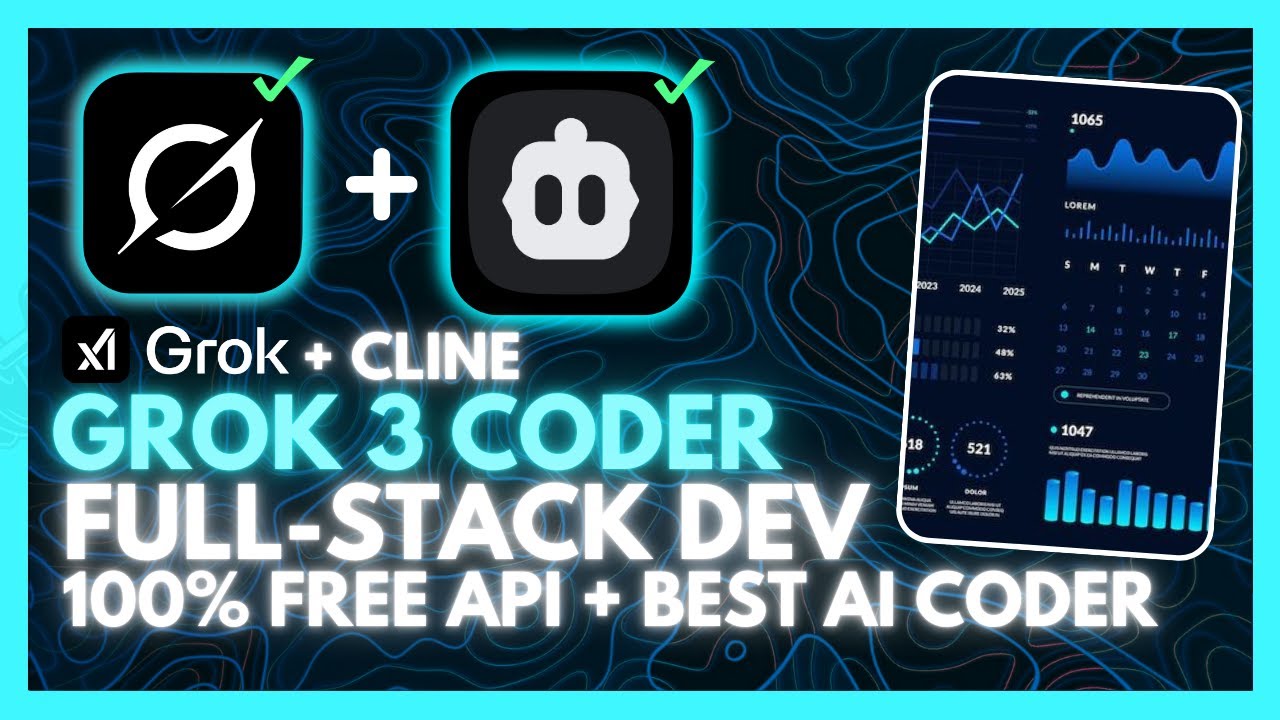 Grok-3 Coder + Cline: FULLY FREE (FREE API): Create Anything With This AI Coder!