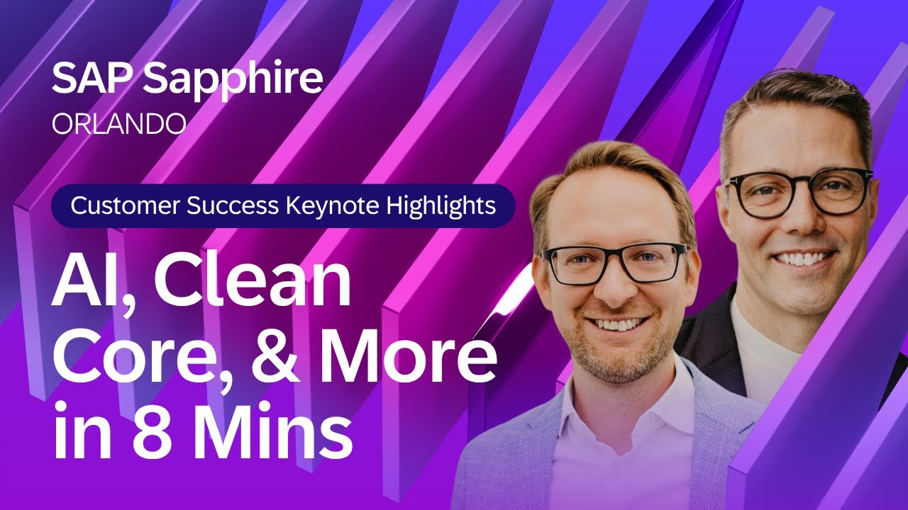 Customer Success Keynote Highlights: AI, Clean Core, & More in 8 Minutes | SAP Sapphire Orlando 2026