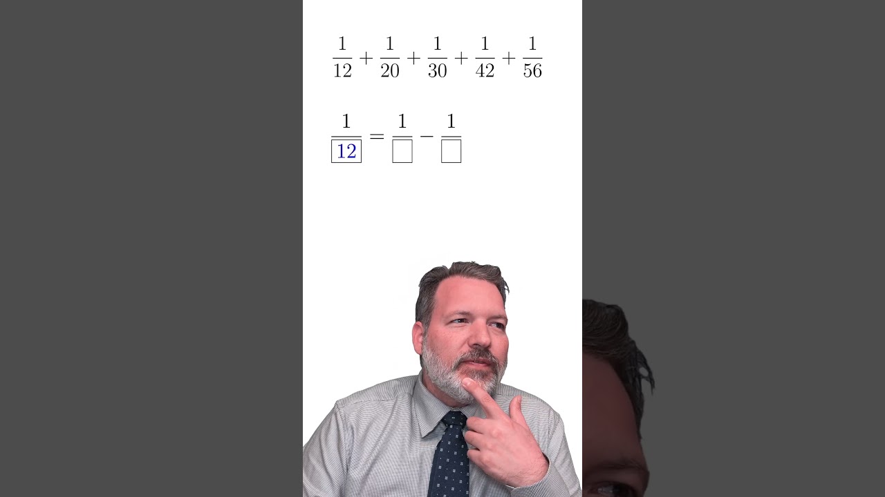 The Fraction Sum You Can Solve Without a Common Denominator