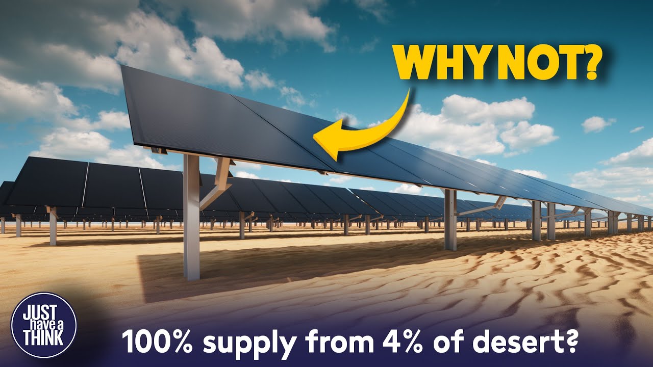 Why aren't all deserts covered in solar panels?