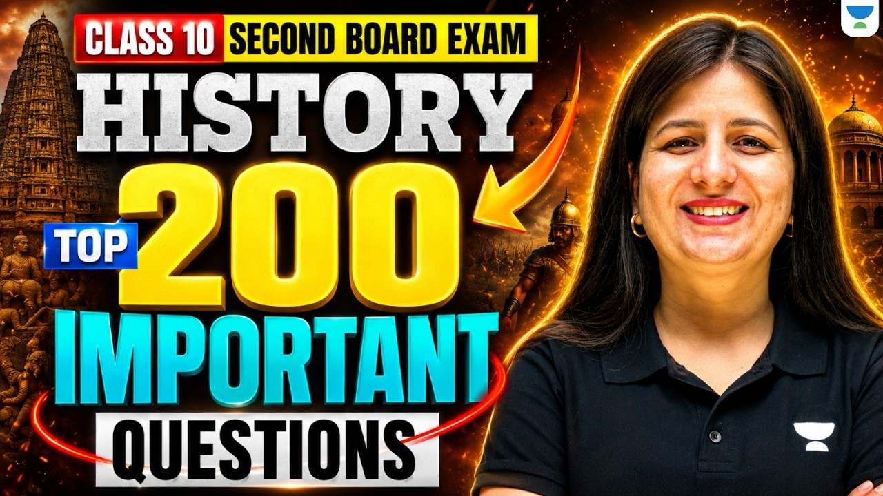 Class 10 Social Science 2nd Board Exam 2026  | Top 200 Important Questions | Final Revision🔥