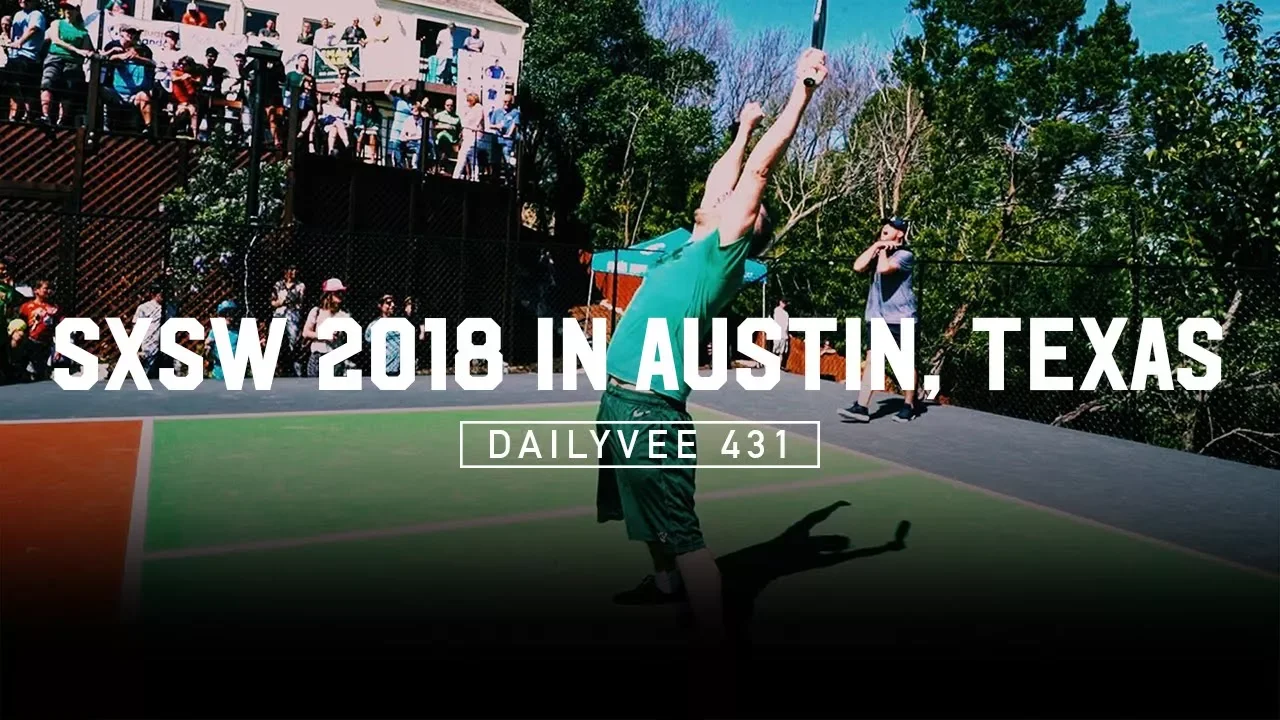 Playing Pickle Ball with Andre Agassi and Andy Roddick at SXSW 2018 | DailyVee 431
