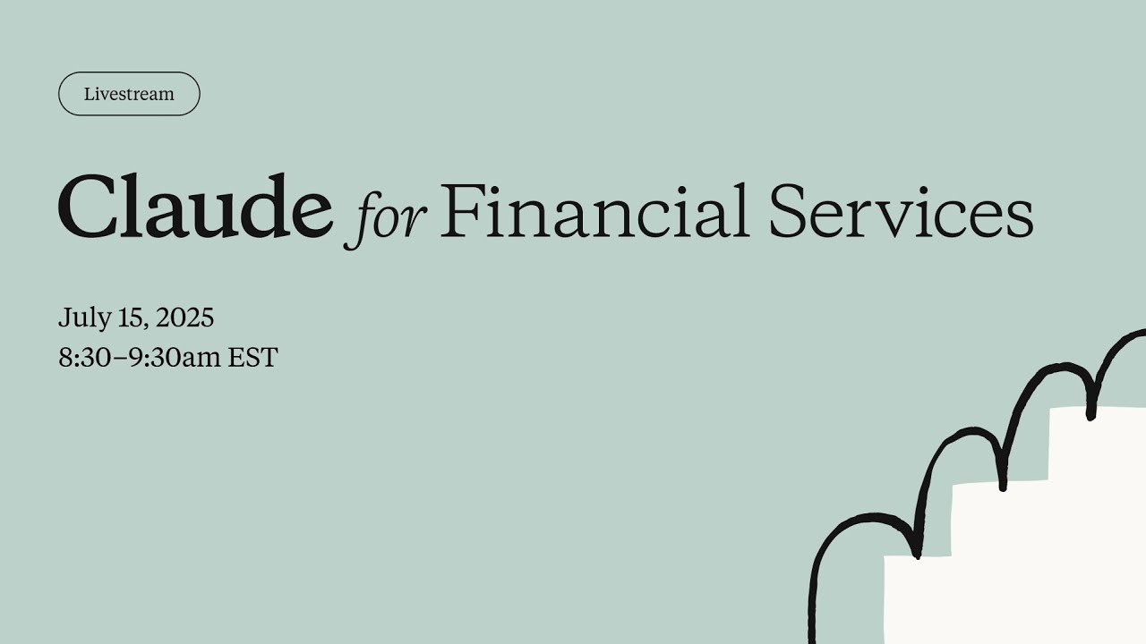 Claude for Financial Services Keynote