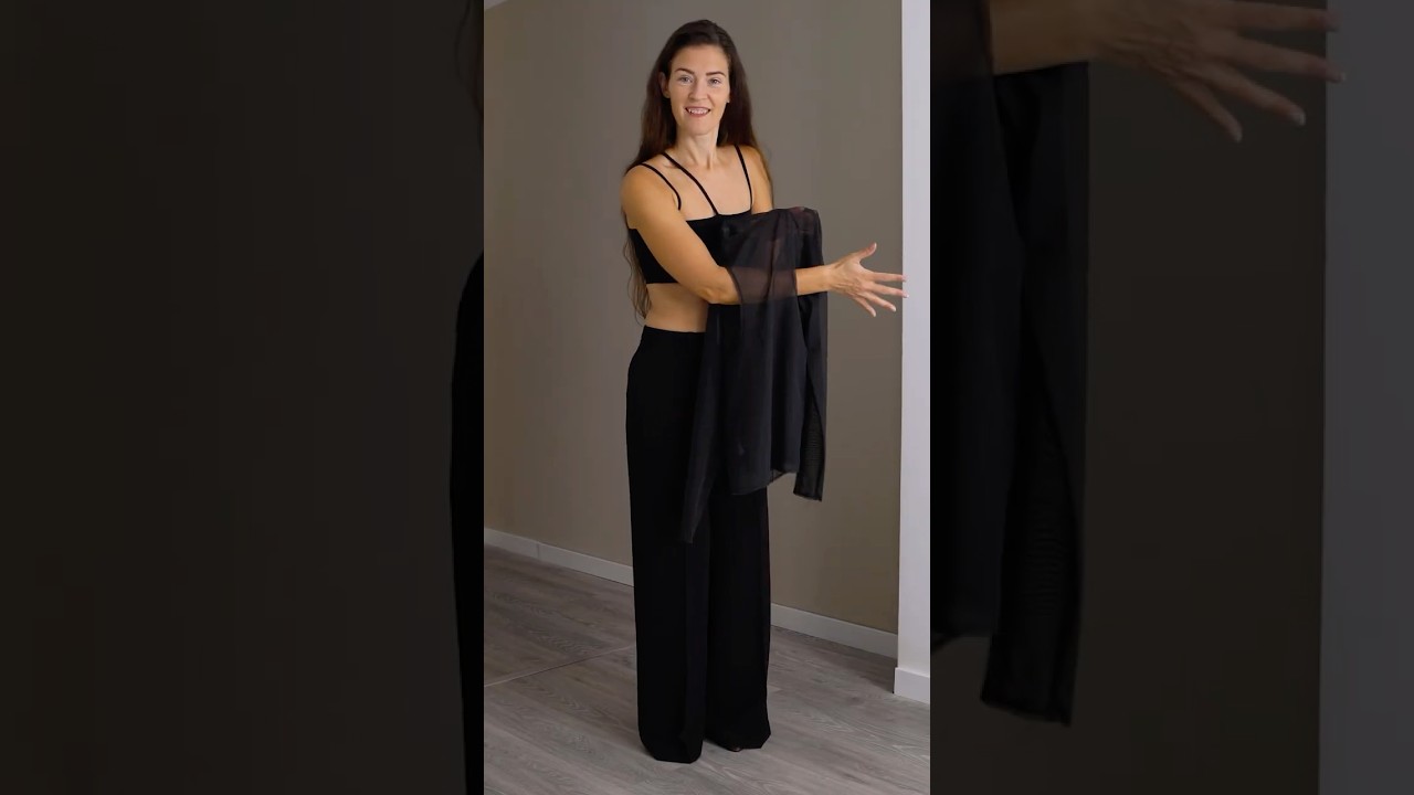 All-black monochromatic look with layering