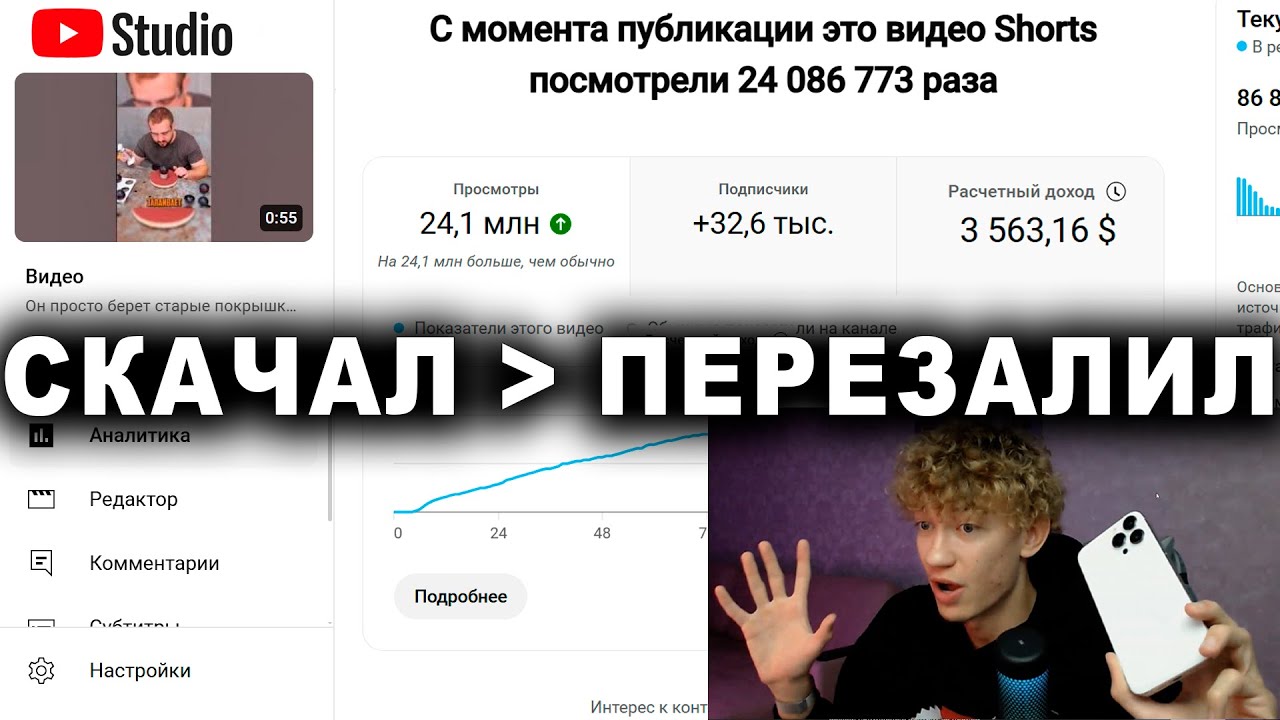 c телефона за 15 минут в день = 3500$ (все пруфы)