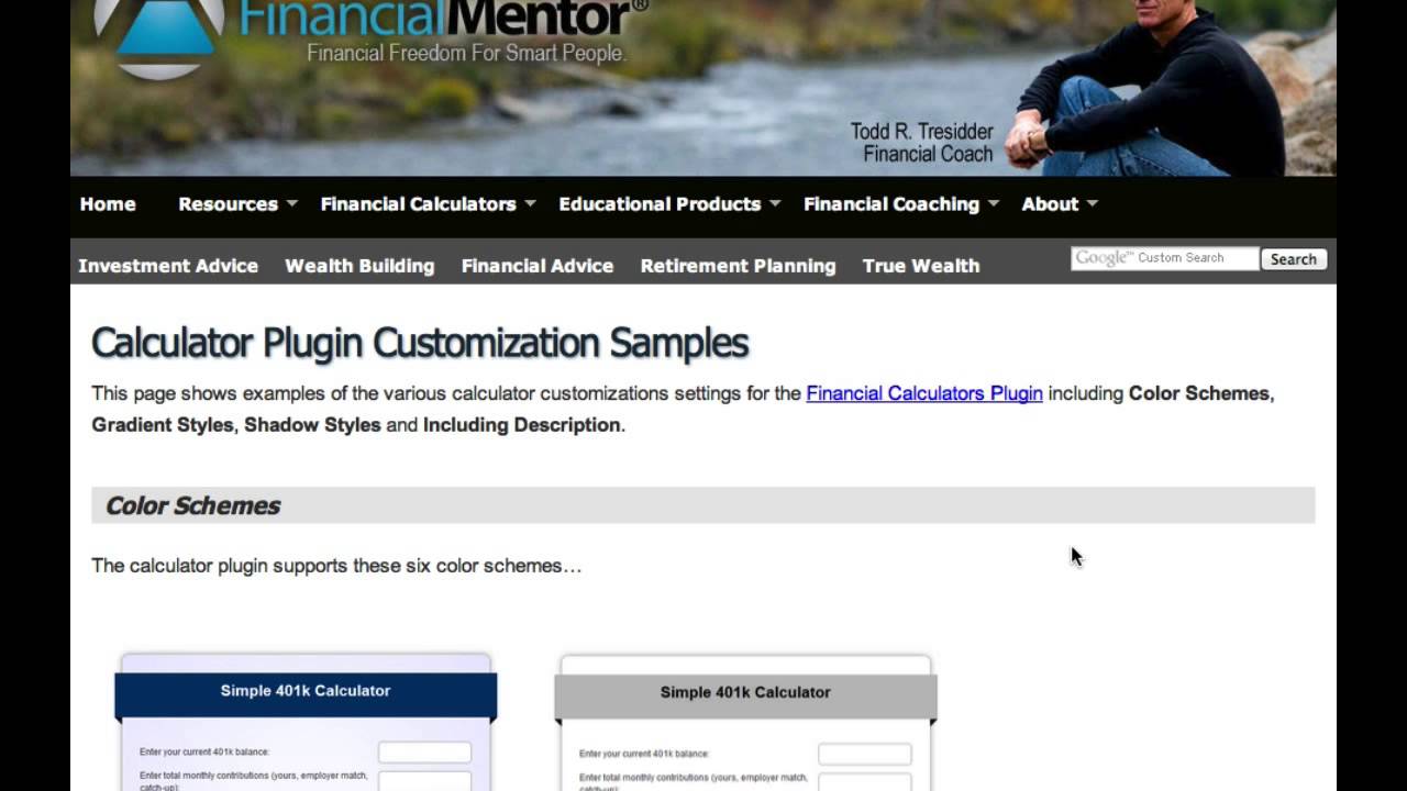 Financial Calculator Plugin-How To Use