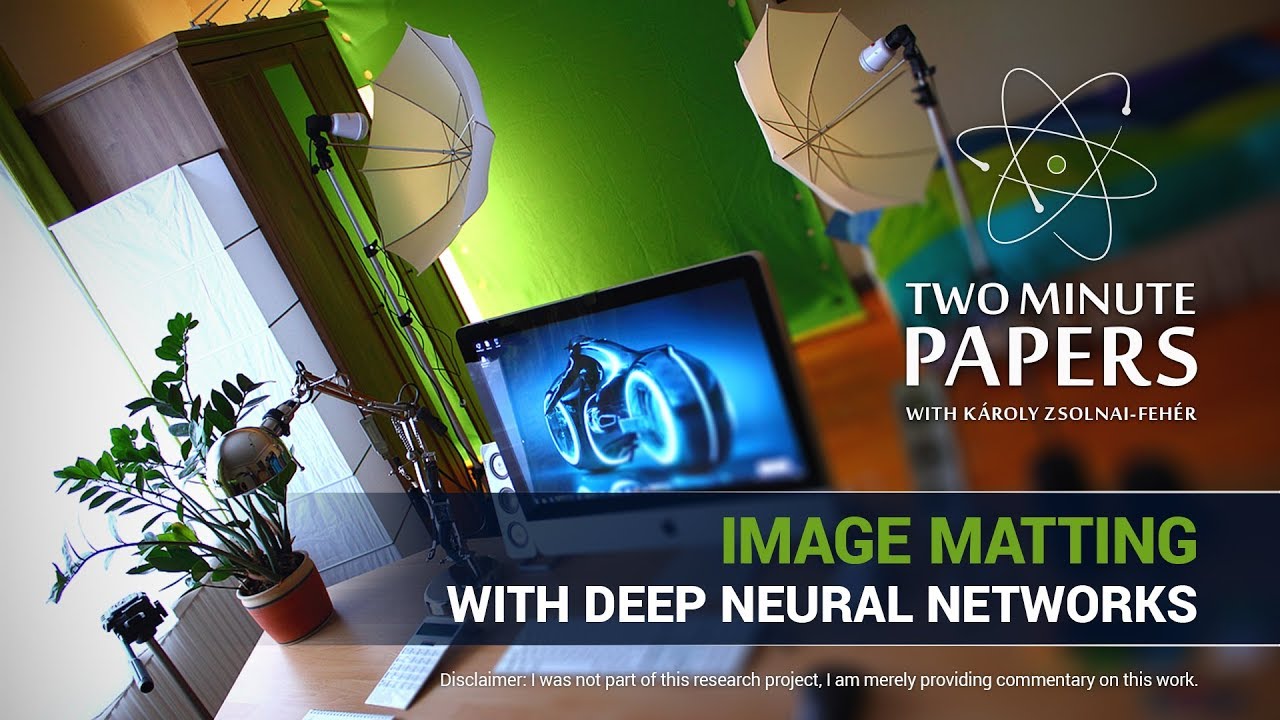Image Matting With Deep Neural Networks | Two Minute Papers #209