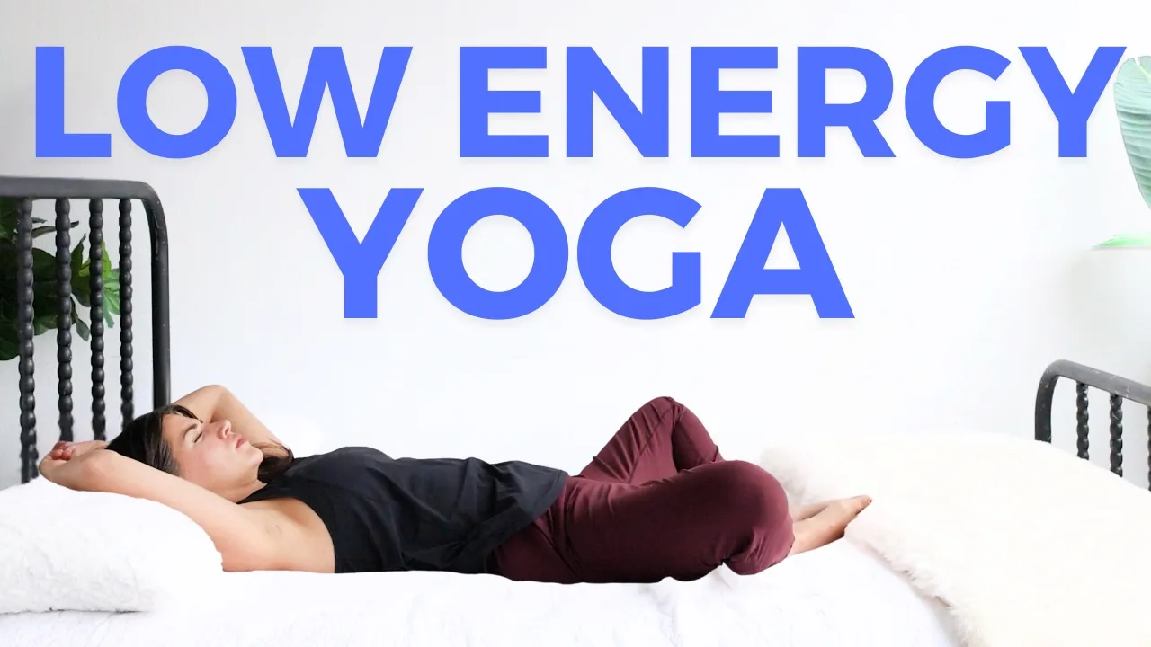 12 min Low Energy Yoga In Bed for Sick Days | Easy Stretches for rest & recovery