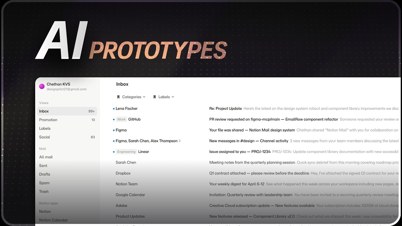 Create DESIGN PROTOTYPES using your Design System