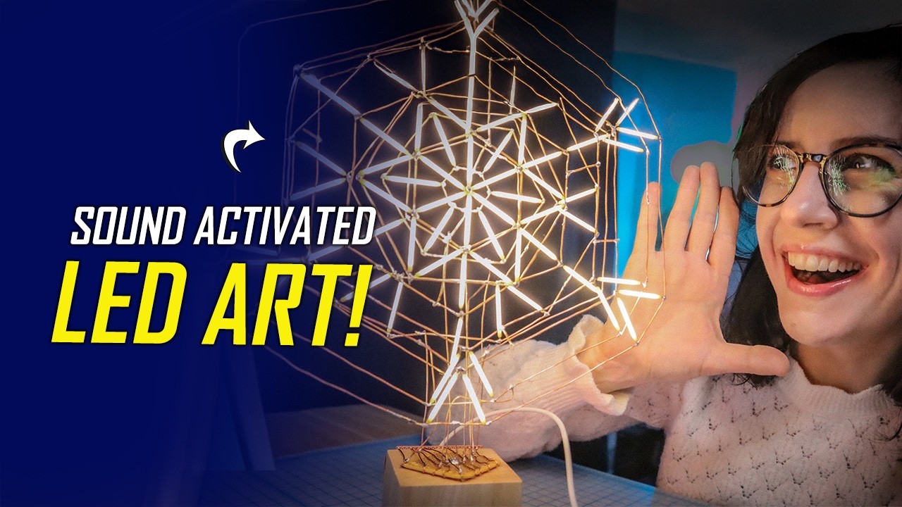 Voice‑Activated Snowflake! Animating LEDs with a micro:bit