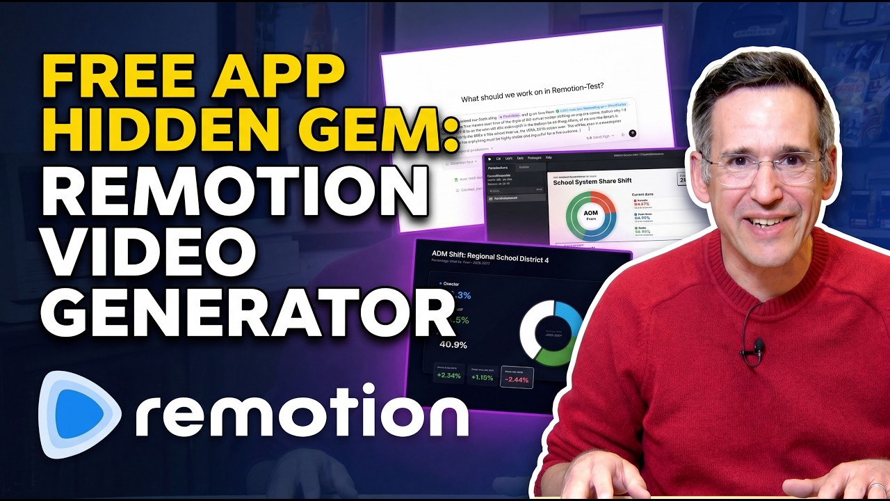 Free App Hidden Gem: Remotion Video / Motion Graphics Generator!