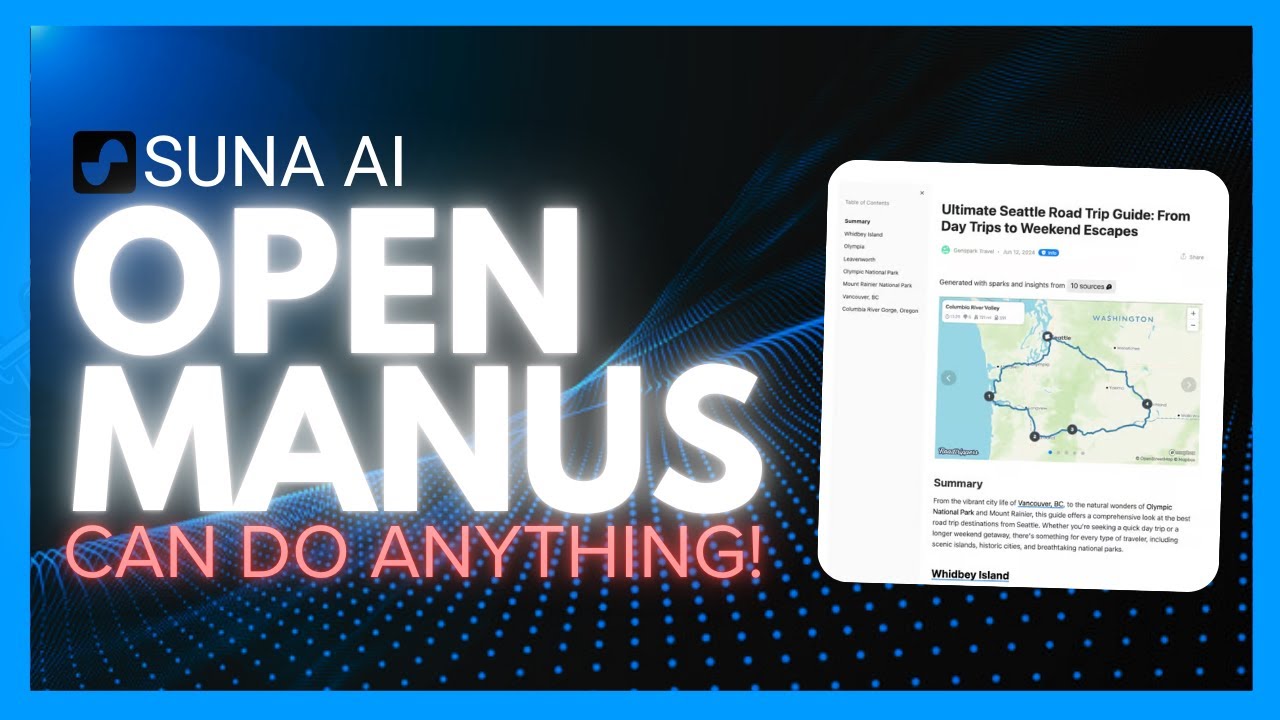 Suna: FULLY FREE Manus Alternative! Generalist AI Agent! (Opensource)