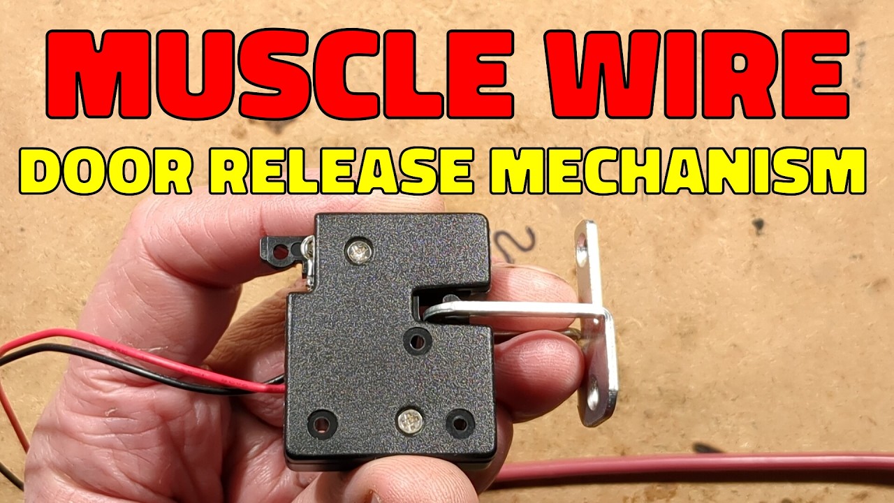 Muscle-wire cabinet lock