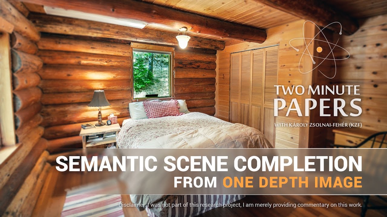 Semantic Scene Completion From One Depth Image | Two Minute Papers #147