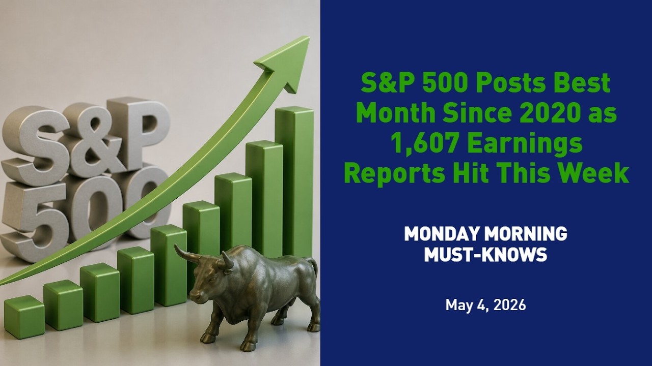 S&P 500 Posts Best Month Since 2020 as 1,607 Earnings Reports Hit This Week
