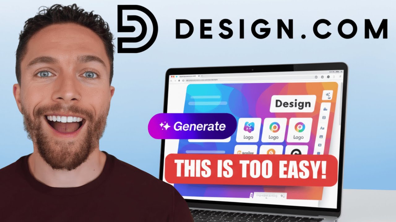 This NEW AI Tool Creates ALL Your Professional Designs FAST (Design.com)