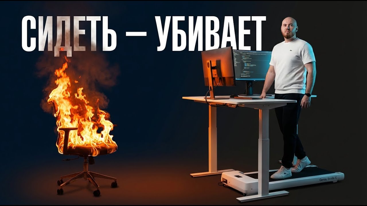 Сидячая работа меня убивала — я поставил дорожку под стол. Обзор на GENAU Stride X
