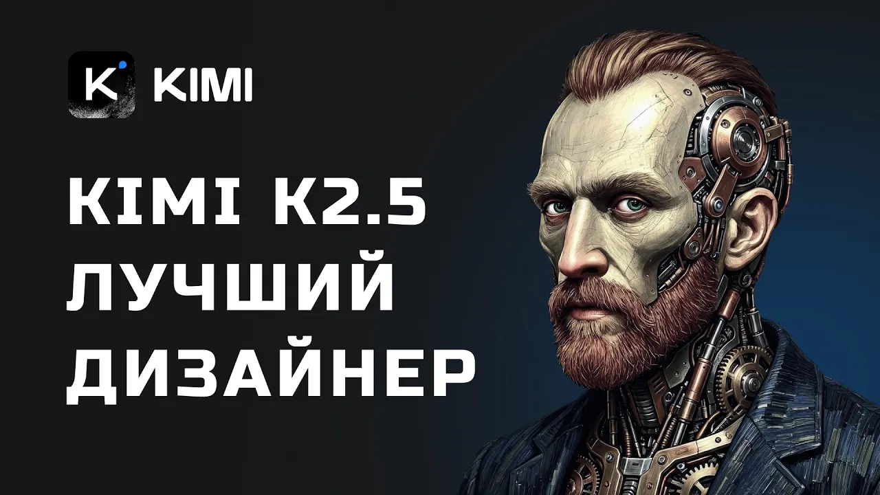 ДИЗАЙНЕР ИЗ AI! Kimi K2.5 создал 5 проектов. Результаты ОГОНЬ