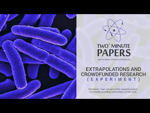 Extrapolations and Crowdfunded Research (Experiment) | Two Minute Papers #44