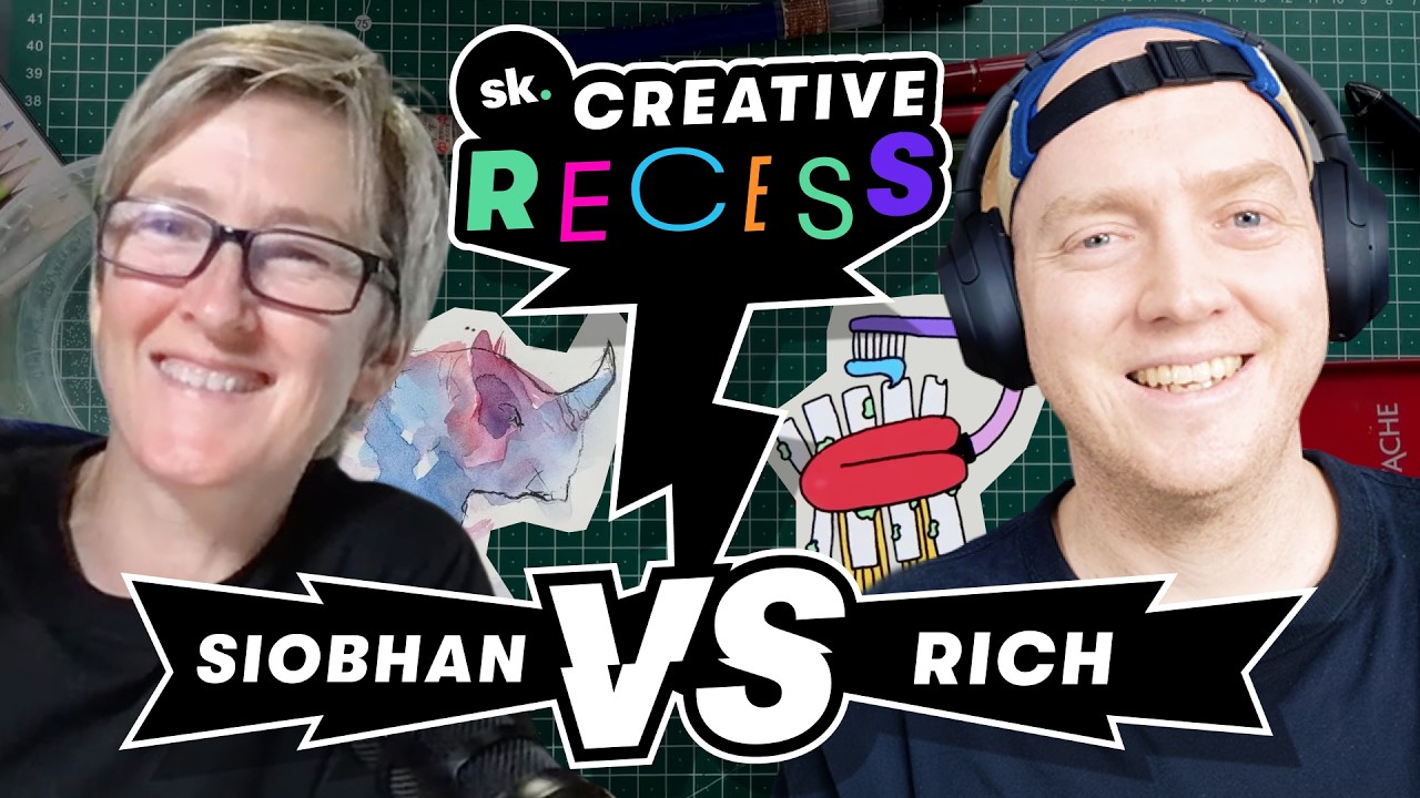 Creative Recess - Siobhan Twomey and Rich Armstrong battle human-generated prompts