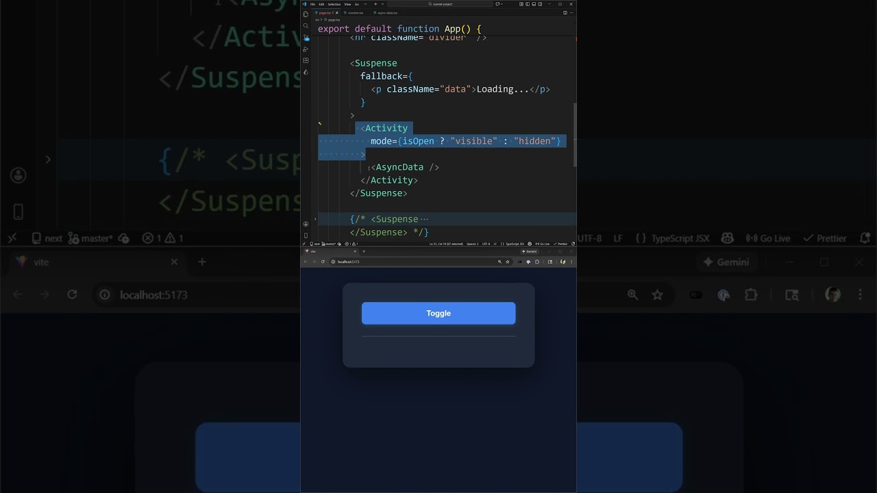 The NEW React Activity Component Is a Game Changer for Performance