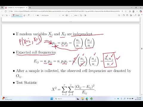 [bsr45] Introduction to Biostatistics: Chapter 12  Analysis of Frequencies (part 3/5)