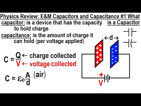 Physics Review: E&M Capacitors and Capacitance #1 What Is A Capacitor