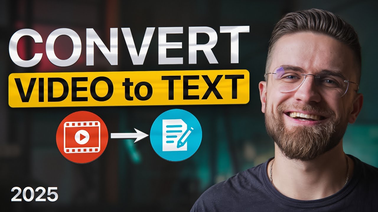 Convert Video to Text FREE with AI — 2025 Guide (No ChatGPT)
