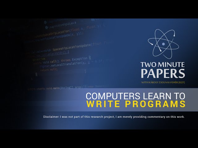 Neural Programmer-Interpreters Learn To Write Programs | Two Minute Papers #34