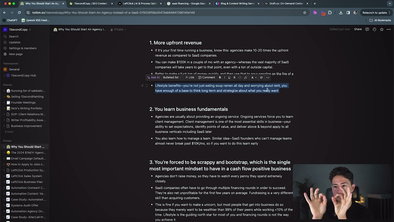 Agency or SaaS? ($2.4M Earned)