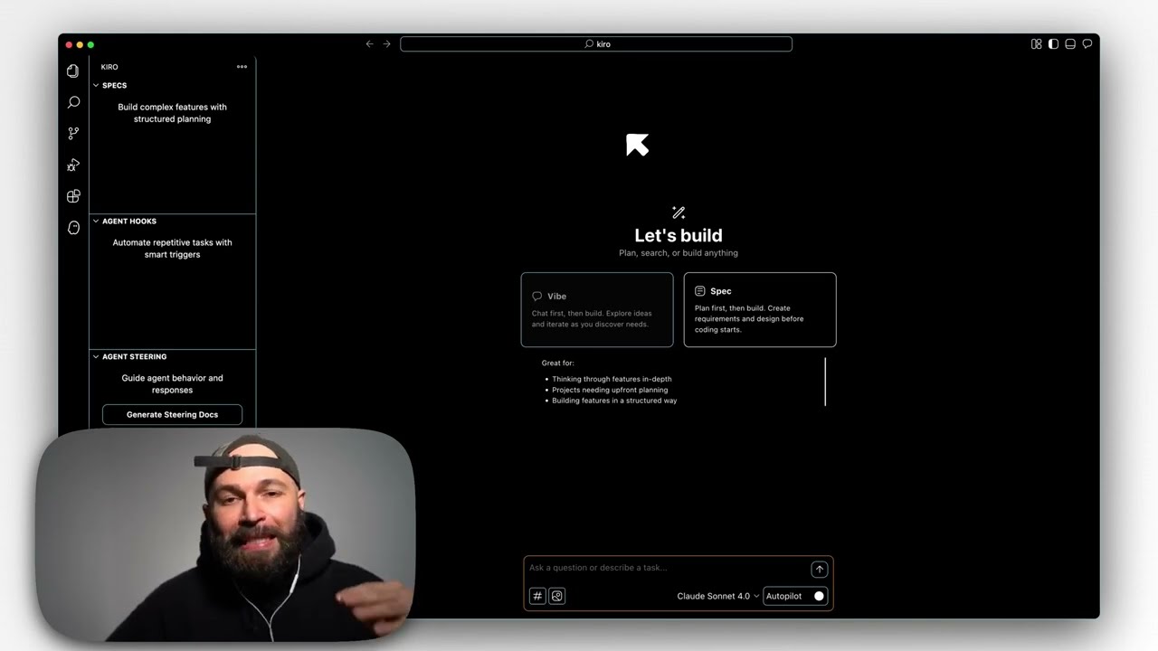 KIRO IDE от Amazon как замена Cursor и Lovable | Тест Spec Mode