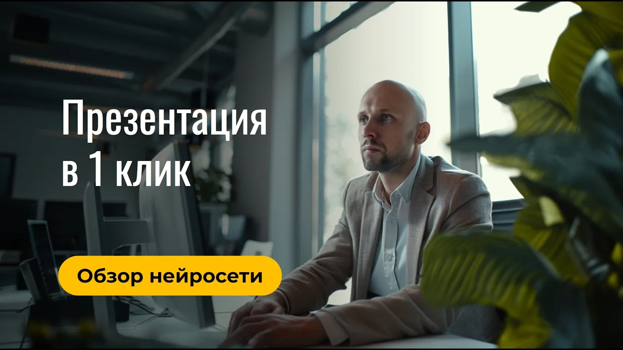 Нейросеть в PowerPoint создает 1 слайд в 1 клик