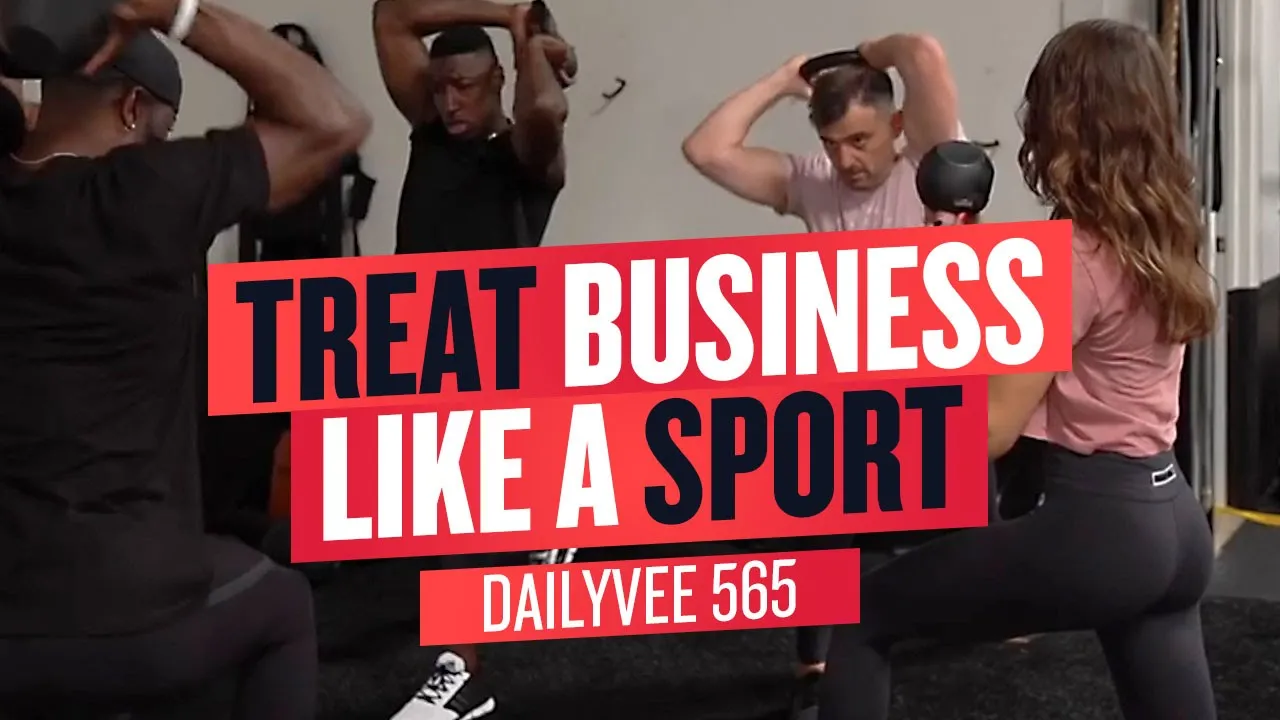 Working Out With Professional Athletes is F@*#$&% HARD! | DailyVee 565