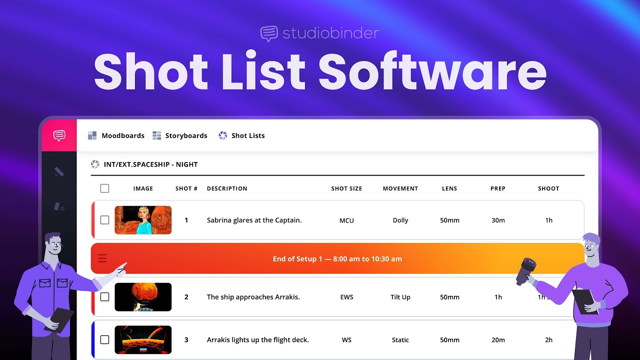 Shot Lists in StudioBinder — Plan Every Shot
