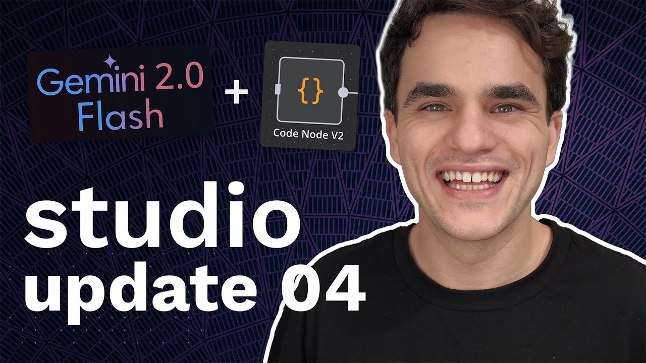 Studio Update #04: Google Gemini Flash 2.0 in n8n, Code node overhaul, Live Agent Studio sneak peek