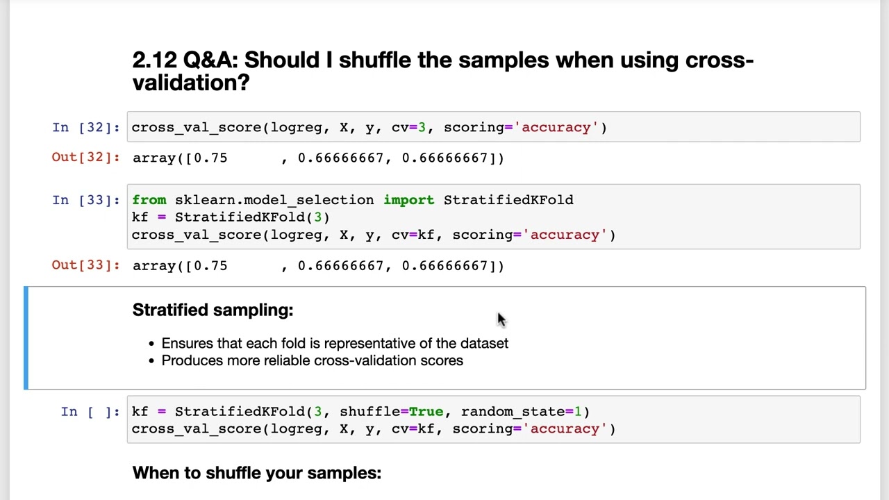 Should I shuffle samples with cross-validation?